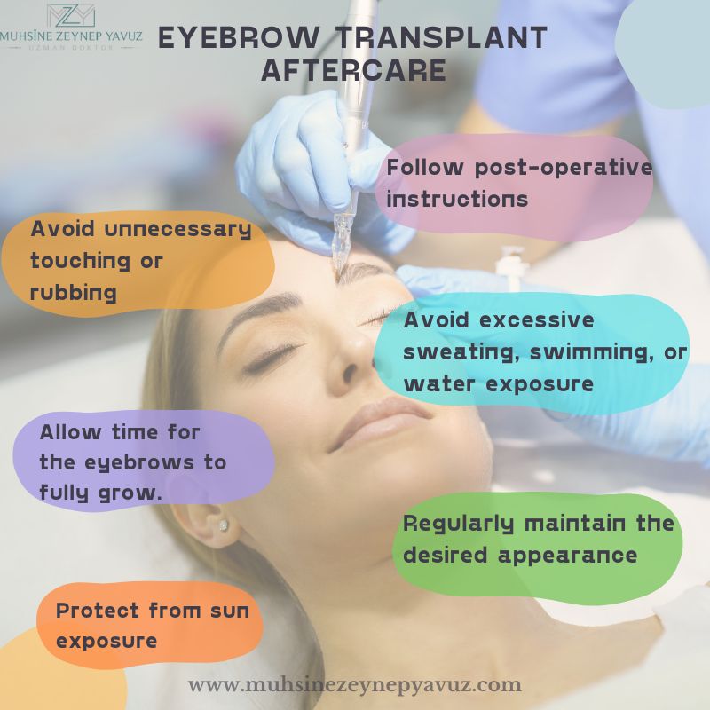 person undergoing eyebrow transplant procedure
